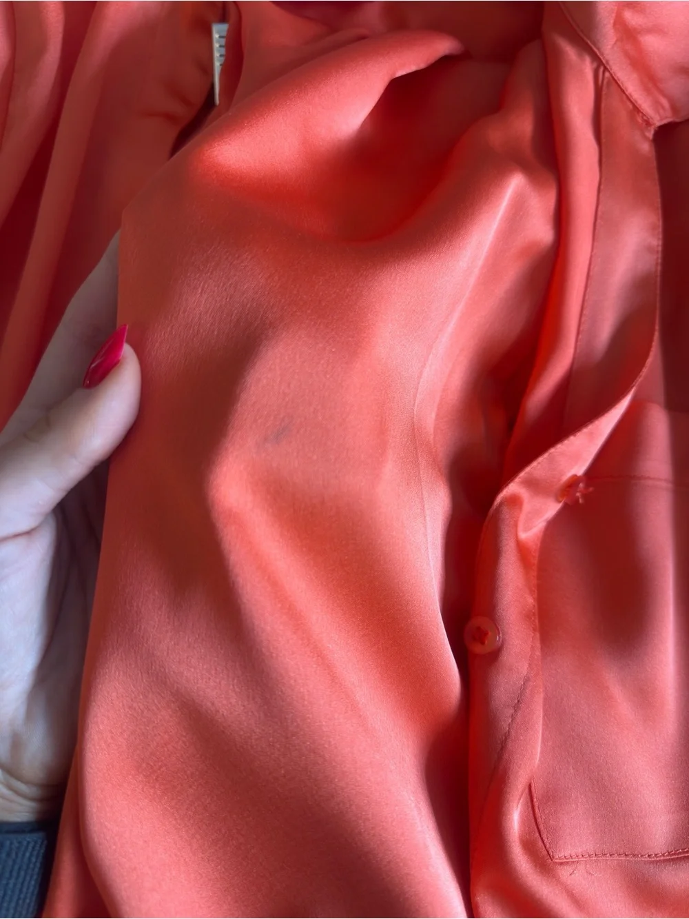 APPARIS Orange Satin 2-Piece Set
